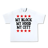 White my block my hood my city Urban Heavy Tee - artisFamous