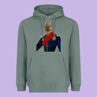 Pet Portraits, Custom Pet Portraits, Renaissance Pet Portraits, Custom Heavyweight Hoodie Designed By Ranaportraitstore