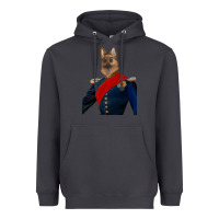 Smoke Pet Portraits, Custom Pet Portraits, Renaissance Pet Portraits, Custom Heavyweight Hoodie - RanaPortraitStore