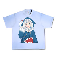 Grape Ice Smile Beautiful Gawr Gura Urban Heavy Tee - artisFamous