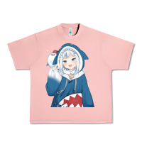 Salmon Smile Beautiful Gawr Gura Urban Heavy Tee - artisFamous