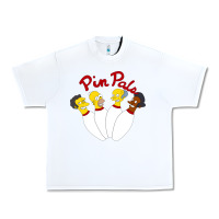 White pin pals The Simpsons Urban Heavy Tee - artisFamous