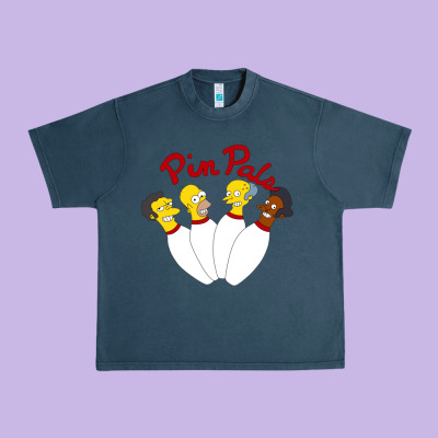 Pin Pals The Simpsons Urban Heavy Tee Designed By Artisfamous