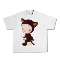 Lunar Rock Yoshitomo Nara Cute Cat Urban Heavy Tee - artisFamous