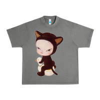 Tornado Yoshitomo Nara Cute Cat Urban Heavy Tee - artisFamous