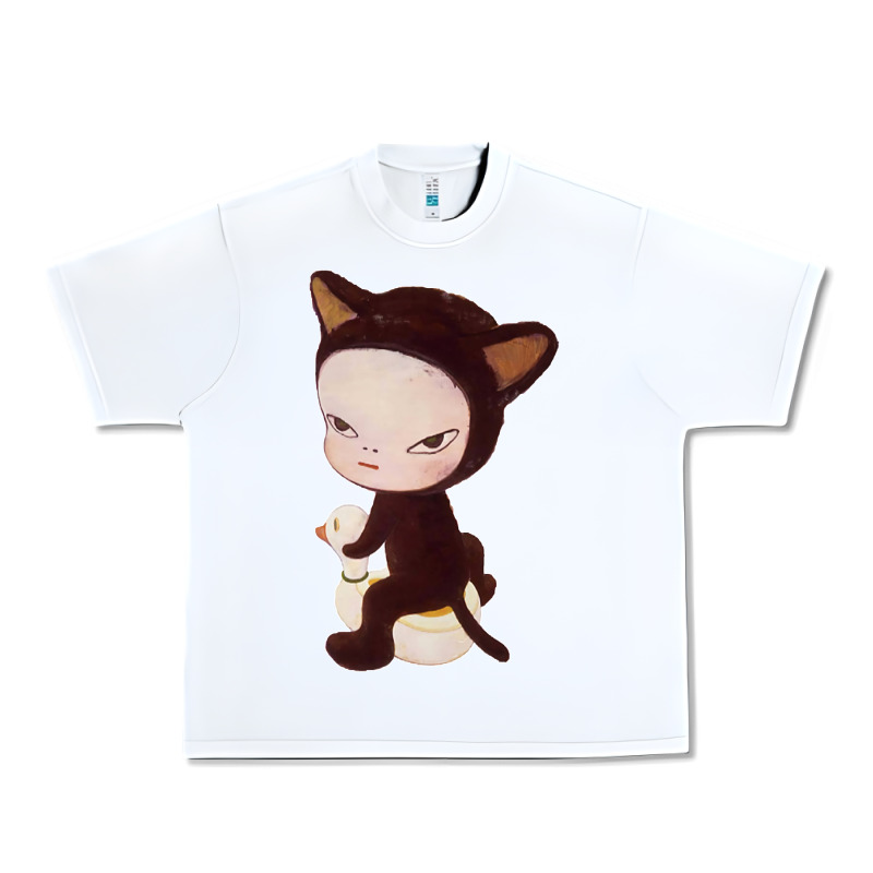 Yoshitomo Nara Cute Cat Urban Heavy Tee by artisFamous | Teevron