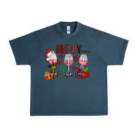 Midnight Navy Merry Christmas Urban Heavy Tee - CowhideDigitalArt