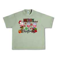 Oil Green Merry Christmas Urban Heavy Tee - CowhideDigitalArt