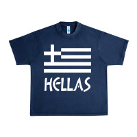 Navy greece hellas Urban Heavy Tee - artisFamous
