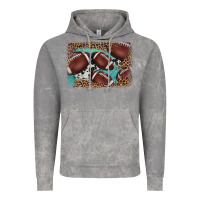 Cloud Rock American football leopard cowhide turquoise  leather background Vintage Hoodie - BarkalooDesign