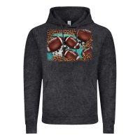 Vintage Black American football leopard cowhide turquoise  leather background Vintage Hoodie - BarkalooDesign