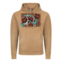 Vintage Camel American football leopard cowhide turquoise  leather background Vintage Hoodie - BarkalooDesign
