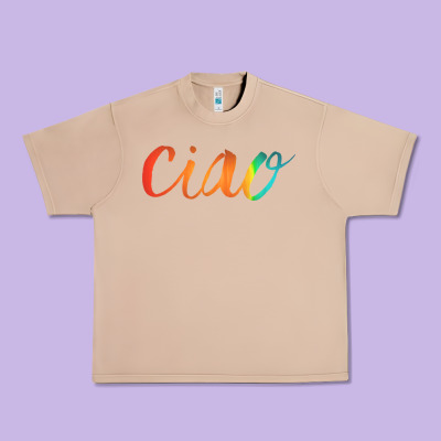 Ciao Italian Saying Urban Heavy Tee Designed By Artisfamous