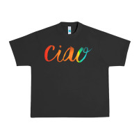 Pigment Black ciao italian saying Urban Heavy Tee - artisFamous