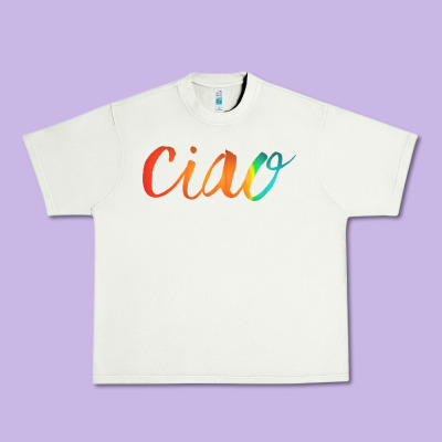 Ciao Italian Saying Urban Heavy Tee Designed By Artisfamous