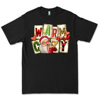 Black warm and cozy santa Premium Tee - FaDigitalArtStudio