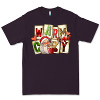 Plum warm and cozy santa Premium Tee - FaDigitalArtStudio