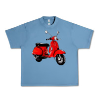 Pebble Blue classic italian vespa scooter Urban Heavy Tee - artisFamous