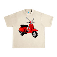 Sandshell classic italian vespa scooter Urban Heavy Tee - artisFamous