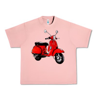 Salmon classic italian vespa scooter Urban Heavy Tee - artisFamous