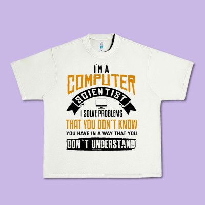 Computer Scientist Programmer Urban Heavy Tee Designed By Artisfamous