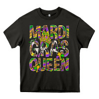 Asphalt Mardi Gras Queen Heavy Core Tee - BundleAndBundleShop