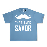 Pebble Blue mustache the flavor savor Urban Heavy Tee - artisFamous