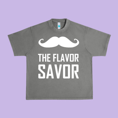 Mustache The Flavor Savor Urban Heavy Tee Designed By Artisfamous