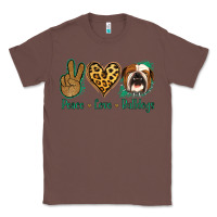 Chestnut Peace Love Bulldog Classic Tee - Jasminsmagicworld