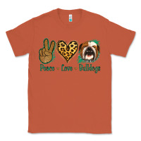 Copper Peace Love Bulldog Classic Tee - Jasminsmagicworld
