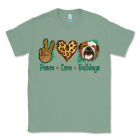 Sage Peace Love Bulldog Classic Tee - Jasminsmagicworld