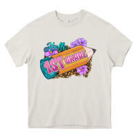 Cream Hello 1st Grade Heavy Core Tee - RanaPortraitStore