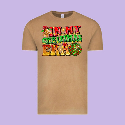 Inmy Christmas Era Vintage Tee Designed By Cowhidedigitalart