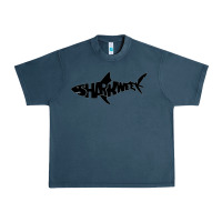 Midnight Navy shark week Urban Heavy Tee - artisFamous