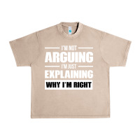 French Oak I'M NOT ARGUING I'M JUST EXPLAINING WHY I'M RIGHT FUNNY Urban Heavy Tee - artisFamous
