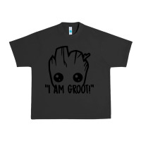 Pigment Black baby groot Urban Heavy Tee - artisFamous