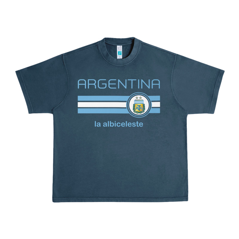 Soccer Argentina Jersey Argentinian Football La Albiceleste Urban Heavy Tee by artisFamous | Teevron