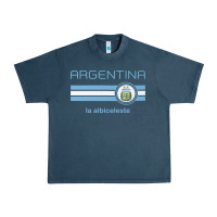 Midnight Navy soccer argentina jersey argentinian football la albiceleste Urban Heavy Tee - artisFamous