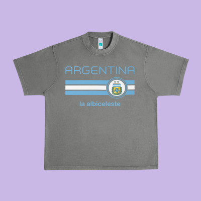 Soccer Argentina Jersey Argentinian Football La Albiceleste Urban Heavy Tee Designed By Artisfamous