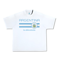 White soccer argentina jersey argentinian football la albiceleste Urban Heavy Tee - artisFamous