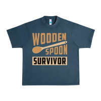 Midnight Navy wooden spoon survivor Urban Heavy Tee - artisFamous