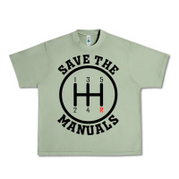 Save The Manuals (black) Urban Heavy Tee | Teevron
