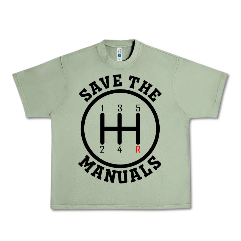 Save The Manuals (black) Urban Heavy Tee by artisFamous | Teevron