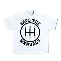 White save the manuals (black) Urban Heavy Tee - artisFamous