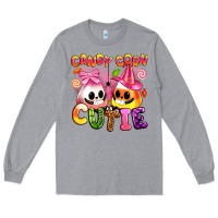 Heather Grey candy corn cutie Long Sleeve Tee - Artiststas