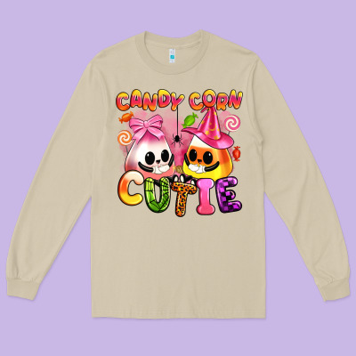 Candy Corn Cutie Long Sleeve Tee Designed By Artiststas