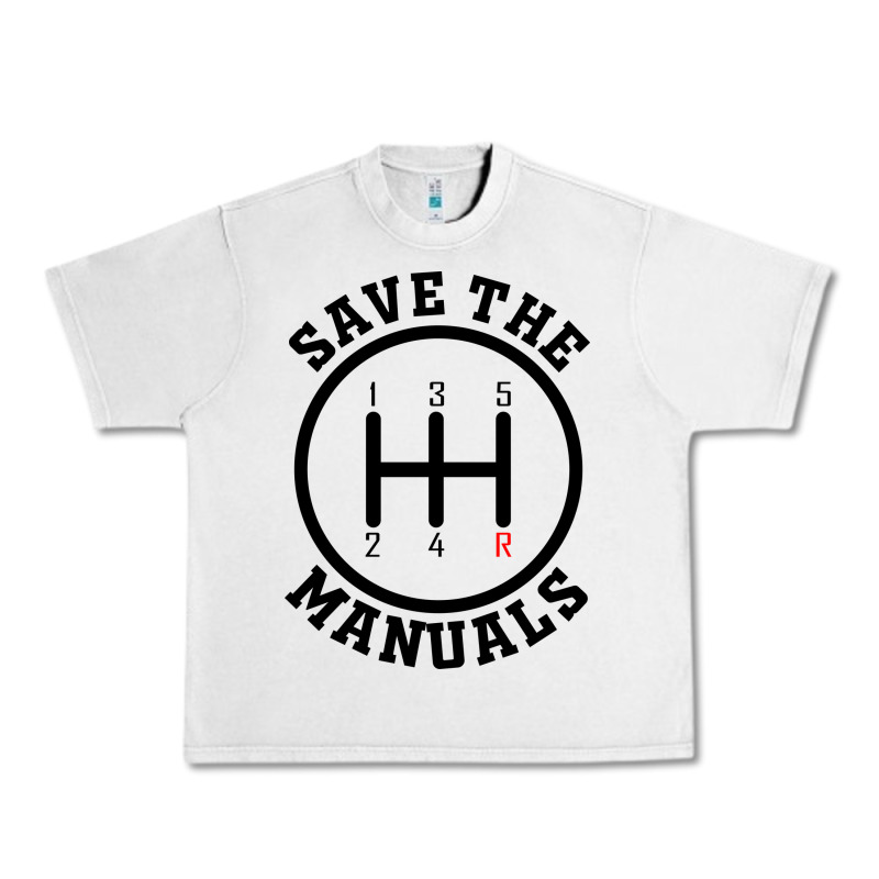 Save The Manuals (black) Urban Heavy Tee by artisFamous | Teevron