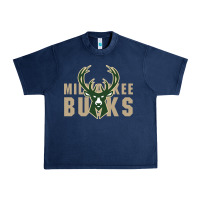 Navy Milkwaukee Bucks Urban Heavy Tee - artisFamous