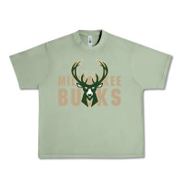 Oil Green Milkwaukee Bucks Urban Heavy Tee - artisFamous