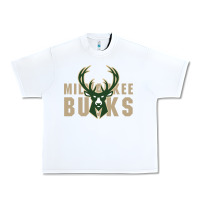 White Milkwaukee Bucks Urban Heavy Tee - artisFamous